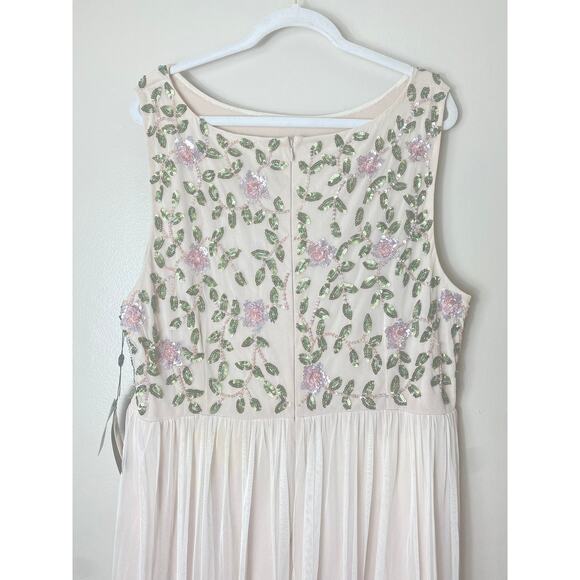 NWT ADRIANNA PAPELL DRESS GOWN 22W MOTHER OF THE BRIDE BRIDESMAID FORMAL EVENING - Picture 9 of 13